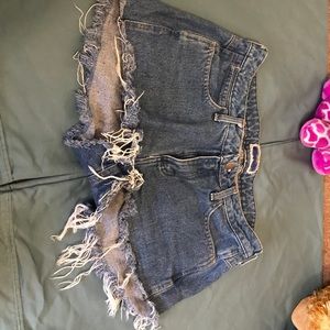 Vintage high rise shortie shorts